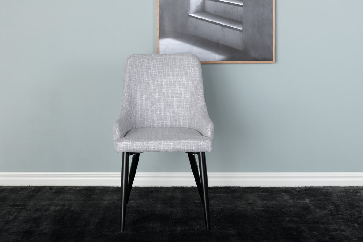 Plaza Stuhl in Hellgrau / Schwarz präsentiert im Onlineshop von KAQTU Design AG. Stuhl ist von Venture Home