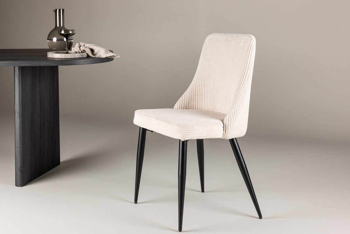 Leone Esszimmerstuhl in Beige präsentiert im Onlineshop von KAQTU Design AG. Stuhl ist von Venture Home