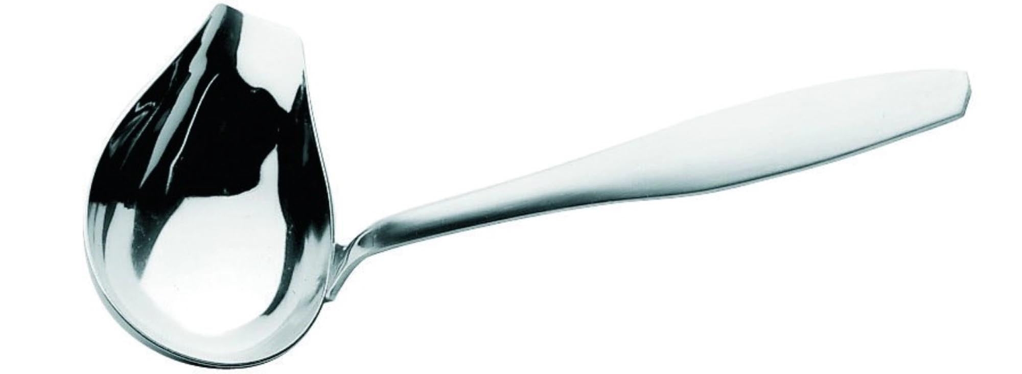 Eleganter 16cm Saucenlöffel von Piazza aus 18/10 Edelstahl, korrosionsbeständig, ergonomisch, spülmaschinenfest – ideal für Saucen.