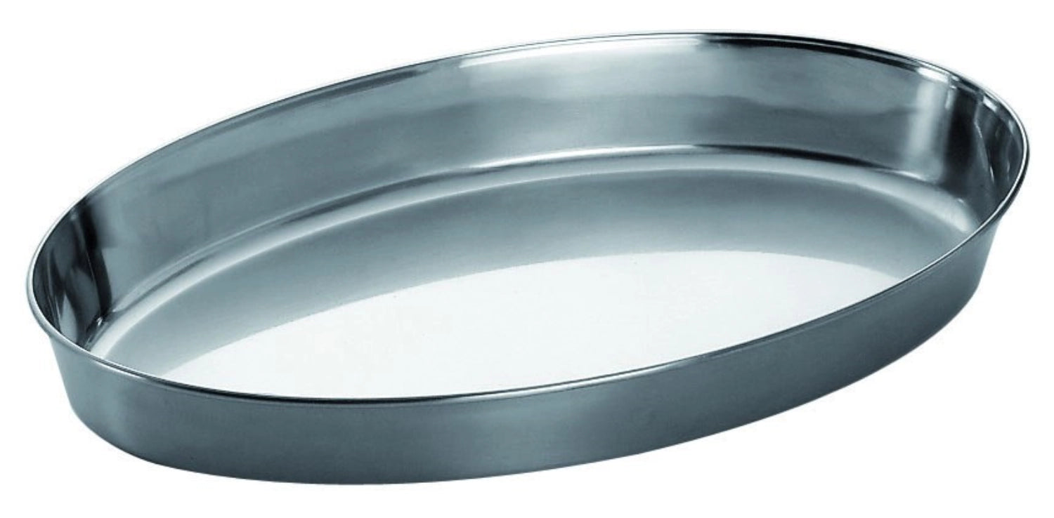 Piastra ovale con un bordo alto 55x30 cm