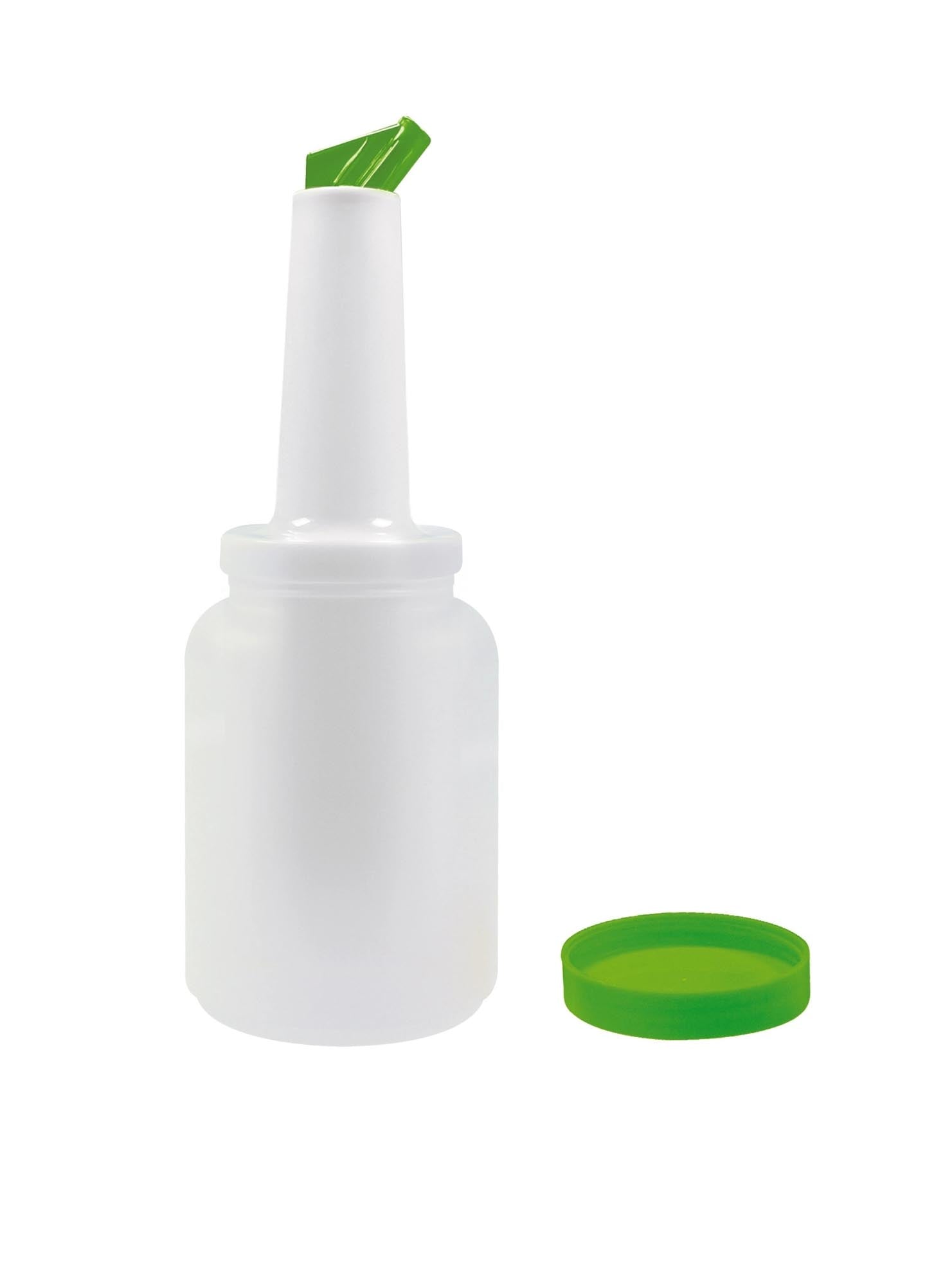 Die 2L Speed Bottle von Piazza mit grünem Ausgiesser: Perfekt für Barkeeper, bruchsicher, präzise Dosierung, stilvoll und effizient.