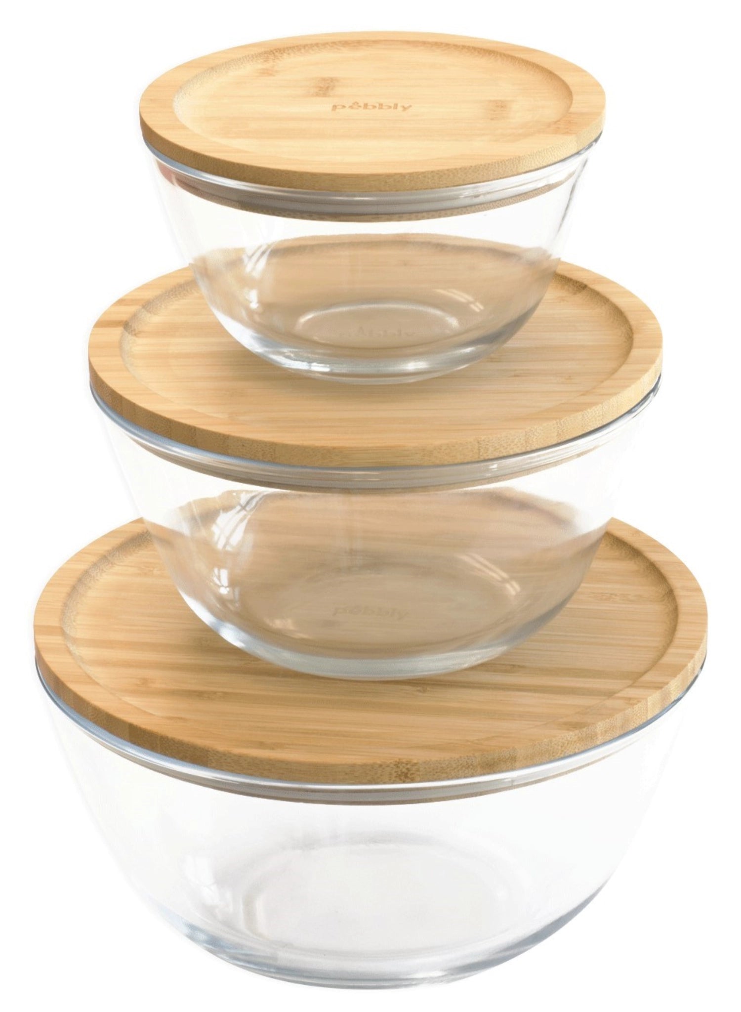 Das Pebbly Vorratsglas (0,77l) mit Bambusdeckel vereint Funktionalität und Design. Perfekt für die Aufbewahrung von Lebensmitteln und mehr!