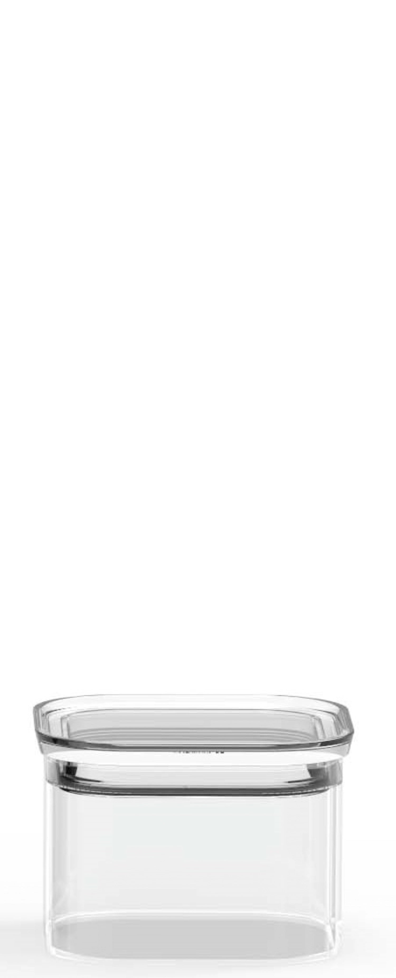 Pebbly Vorratsglas mit Glasdeckel 0.5l 11x11x7cm