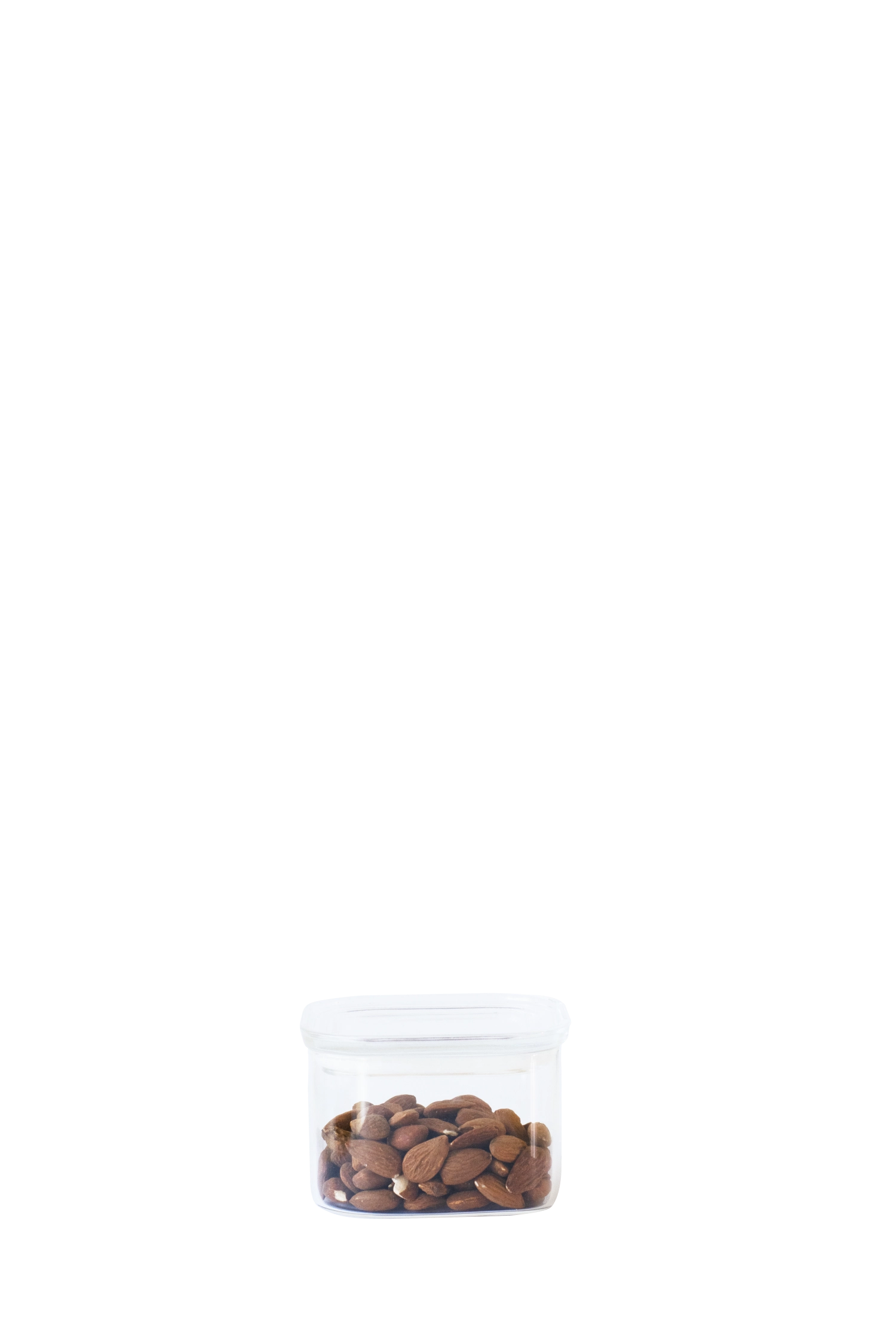 Praktisches 0.5l Vorratsglas von Pebbly mit Glasdeckel. Perfekt für die Aufbewahrung von Lebensmitteln, stilvoll und leicht zu reinigen.