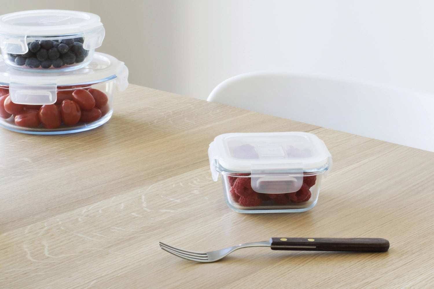 Pebbly Barattolo di vetro con valvola, quadrato 32cl