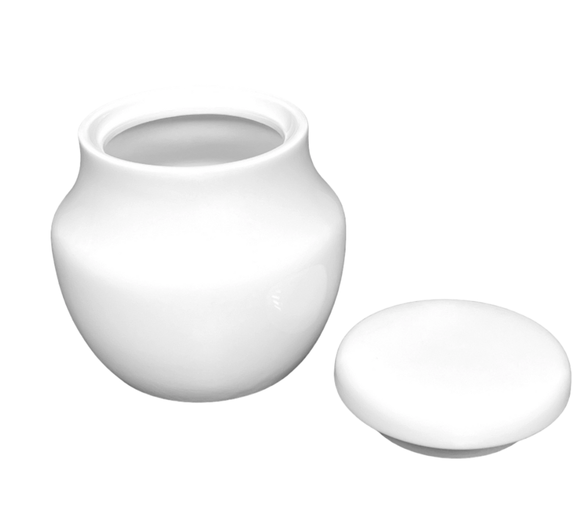 Uni 09 Zuckerdose 0.2lt in Weiss präsentiert im Onlineshop von KAQTU Design AG. Aufbewahrungsdose ist von Royal Porcelain