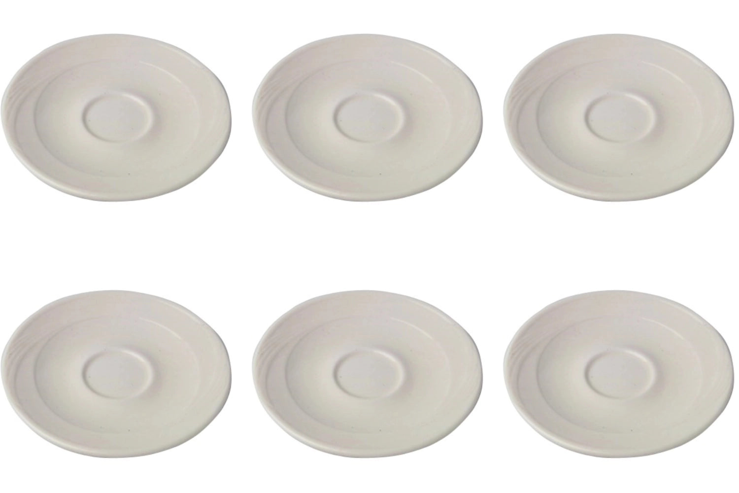 Set of 6 Maxa Dura 83 coffee saucers 15.5cm Aligro