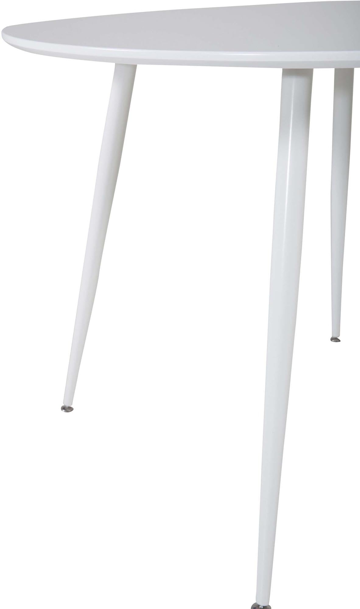 Plaza Tisch von Venture Home: Moderner Esstisch aus robustem Stahl, ideal für drinnen und draußen, vereint Design und Funktionalität.