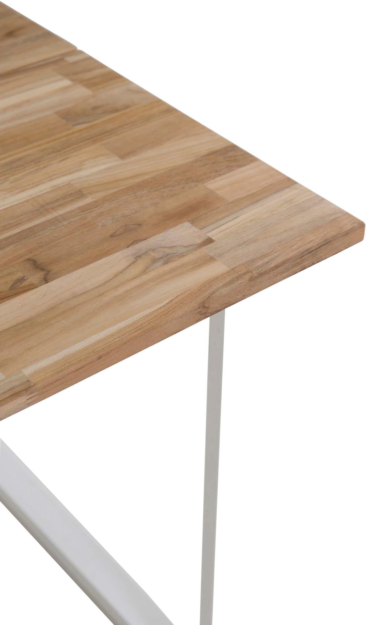 Cirebon Tisch in Weiss präsentiert im Onlineshop von KAQTU Design AG. Esstisch ist von Venture Home