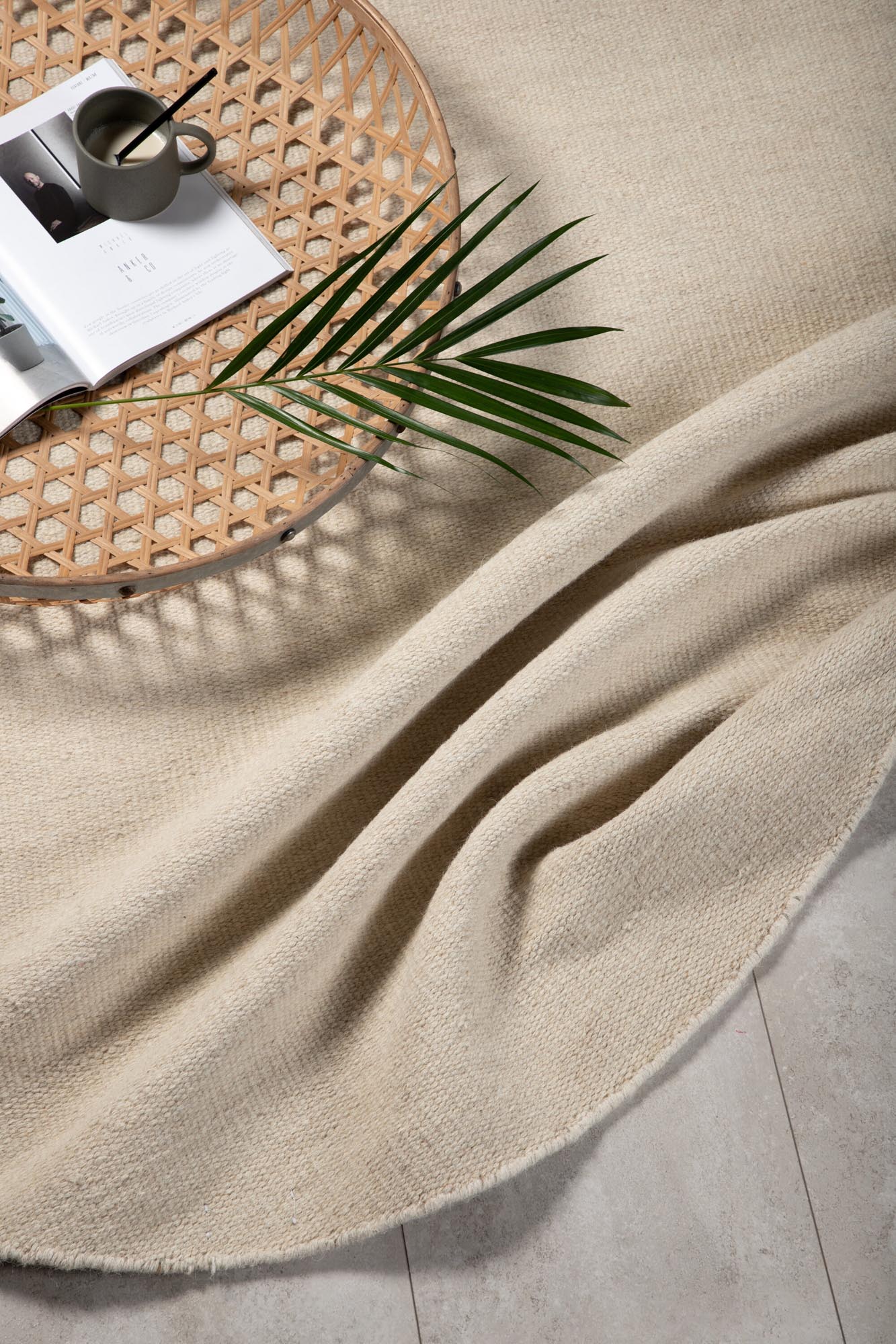 Jaipur Teppich in Beige präsentiert im Onlineshop von KAQTU Design AG. Teppich ist von Venture Home