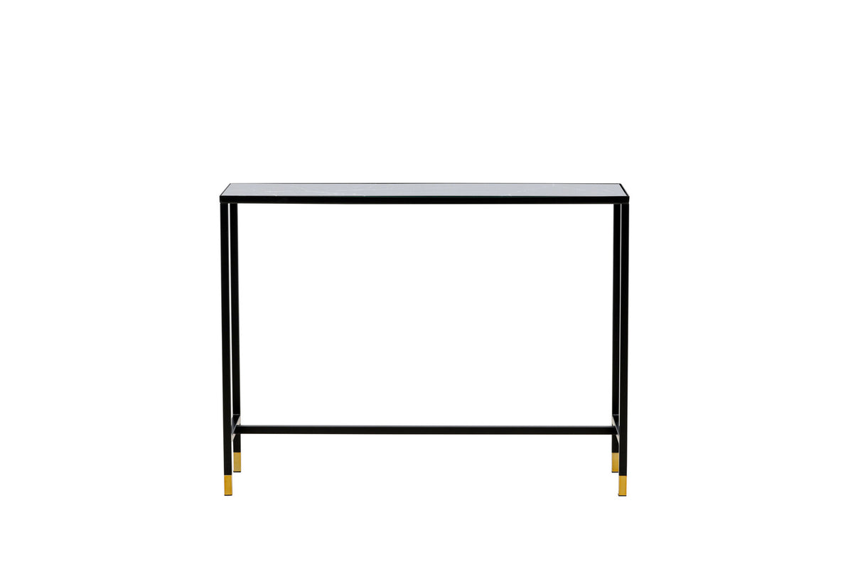 Dipp Beistelltisch in Schwarz/Gold präsentiert im Onlineshop von KAQTU Design AG. Beistelltisch ist von Venture Home