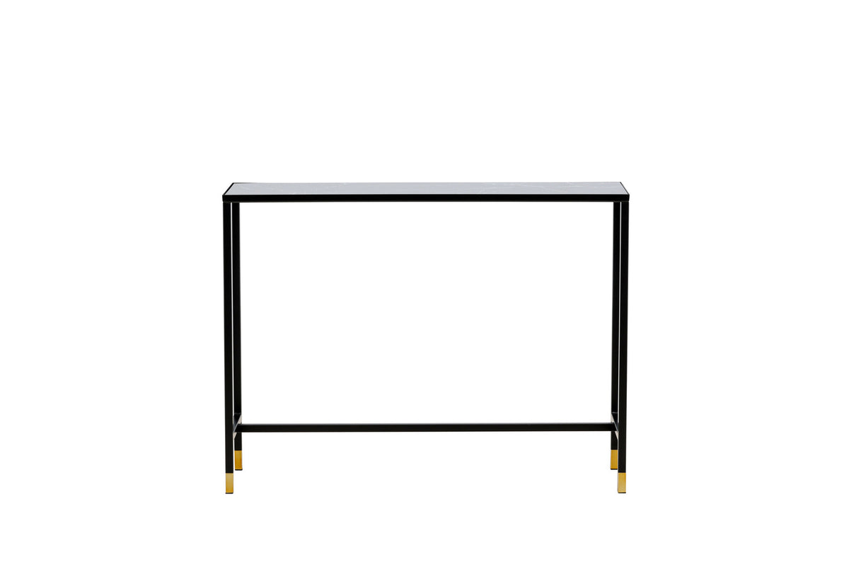 Dipp Beistelltisch in Schwarz/Gold präsentiert im Onlineshop von KAQTU Design AG. Beistelltisch ist von Venture Home