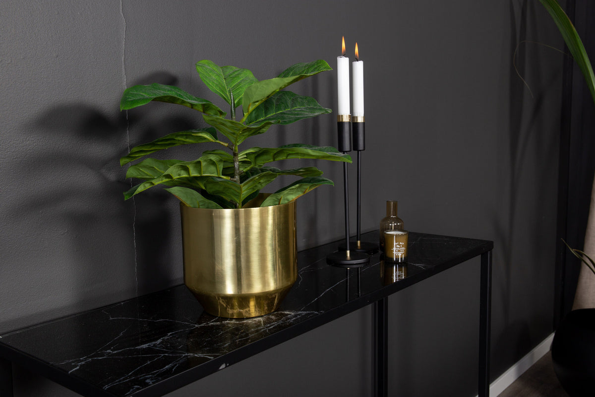 Dipp Beistelltisch in Schwarz/Gold präsentiert im Onlineshop von KAQTU Design AG. Beistelltisch ist von Venture Home