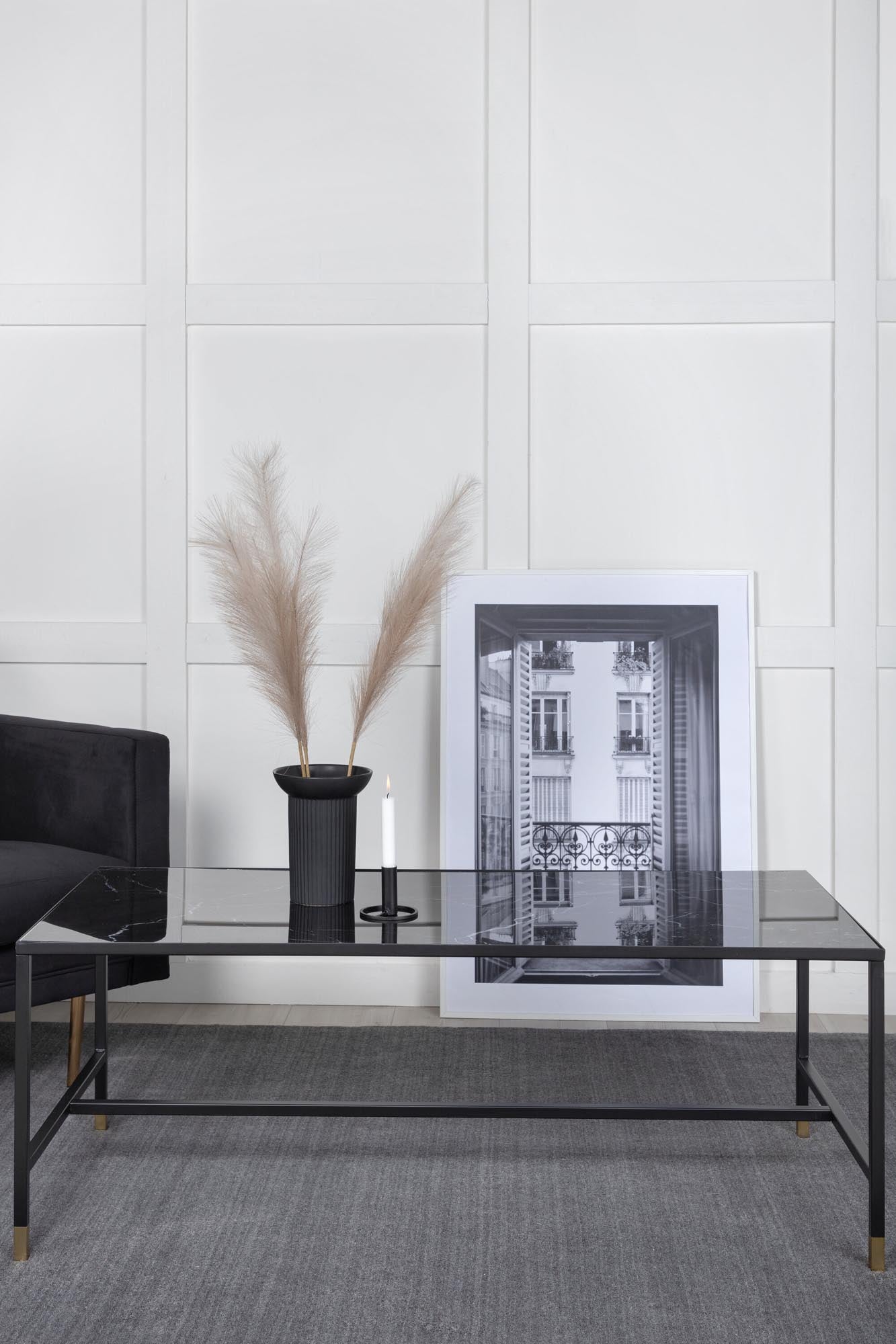 Dipp Beistelltisch in Schwarz/Gold präsentiert im Onlineshop von KAQTU Design AG. Beistelltisch ist von Venture Home