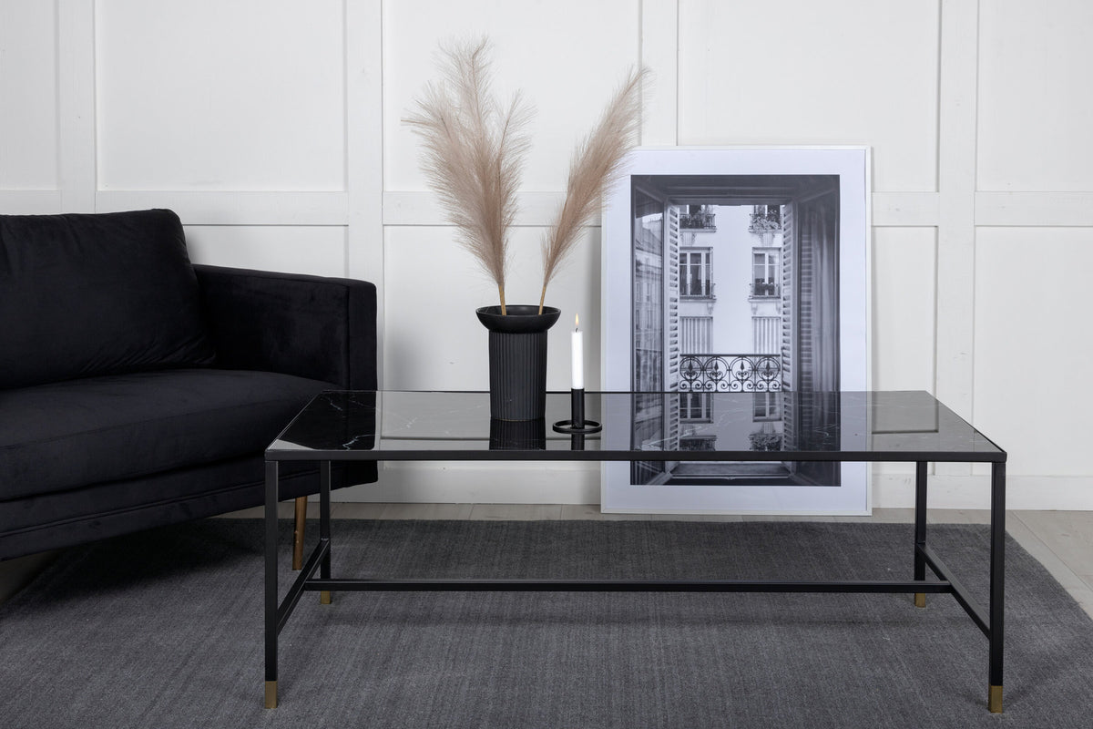 Dipp Beistelltisch in Schwarz/Gold präsentiert im Onlineshop von KAQTU Design AG. Beistelltisch ist von Venture Home
