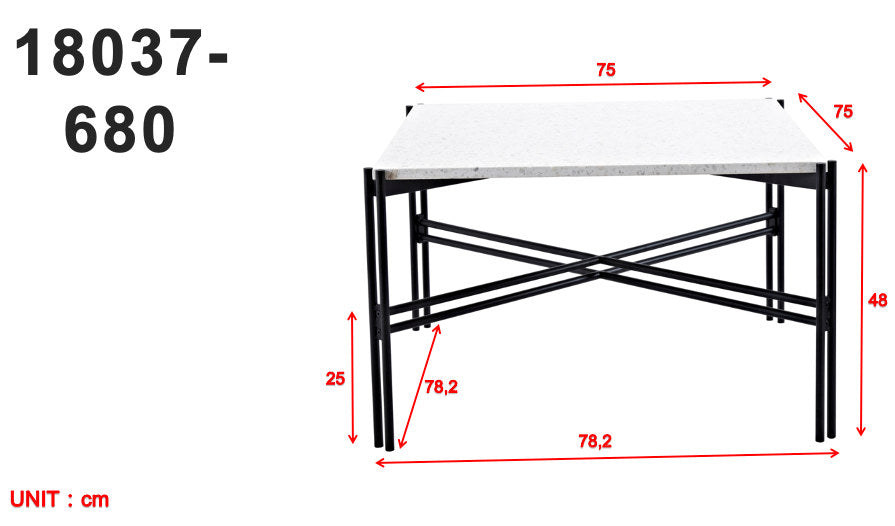 Razzia Coffee Tisch in Weiss präsentiert im Onlineshop von KAQTU Design AG. Beistelltisch ist von Venture Home