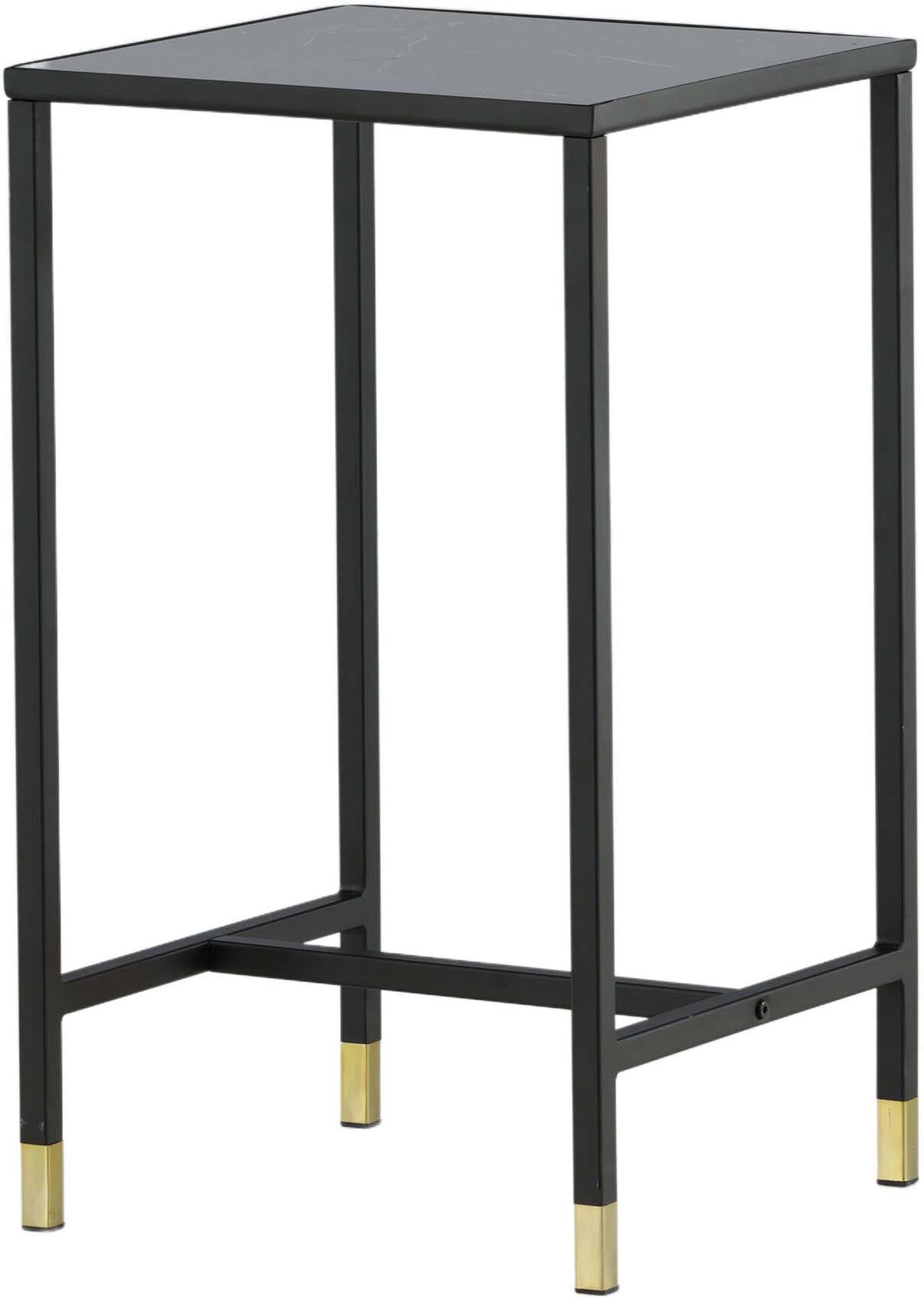 Eleganter Dipp Nachttisch: Stahlgestell, Marmoroptik, vergoldete Akzente. Kompakt, stilvoll, vielseitig für jeden Raum.