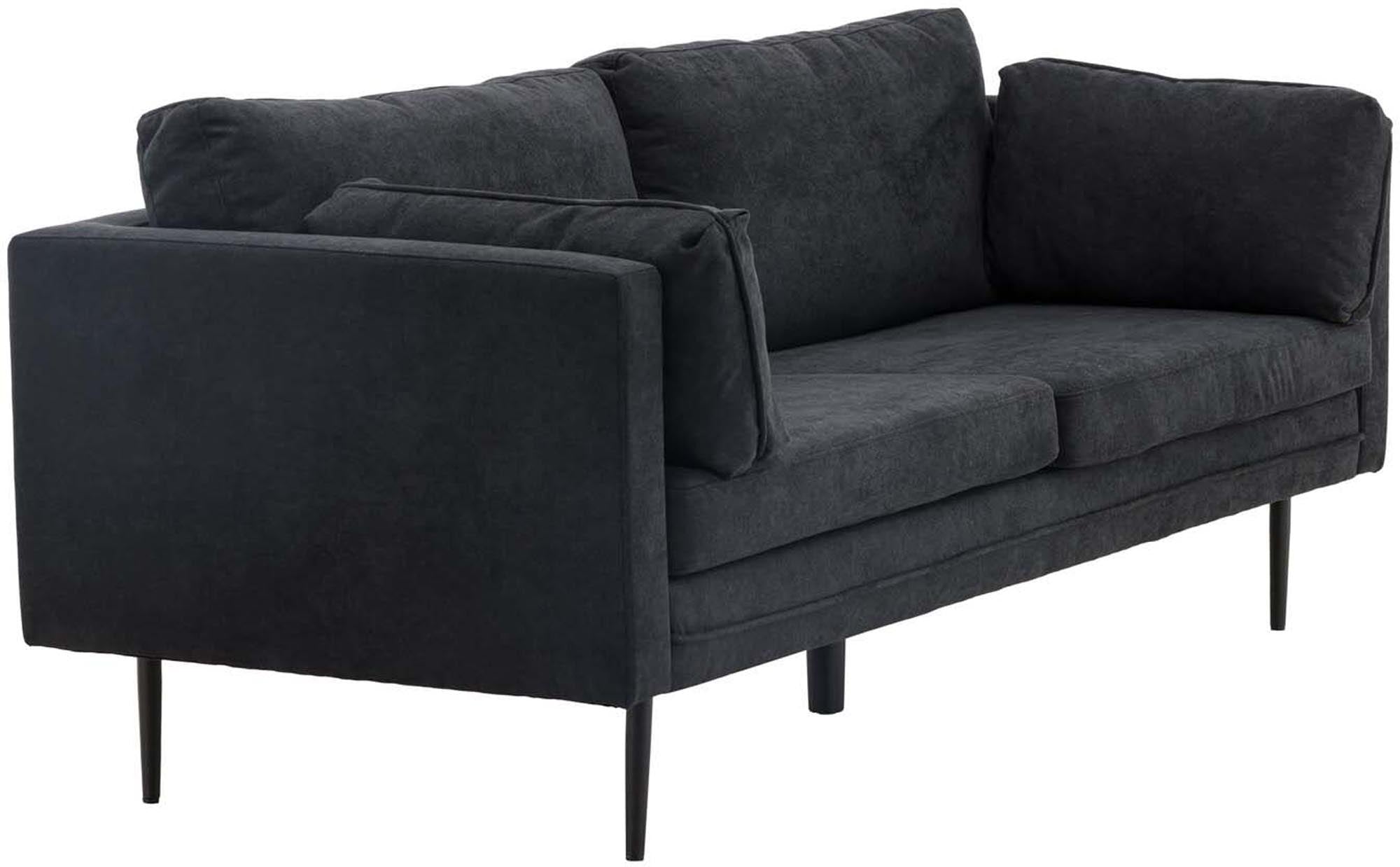 Boom Sofa in Schwarz/Schwarz präsentiert im Onlineshop von KAQTU Design AG. 3er Sofa ist von Venture Home