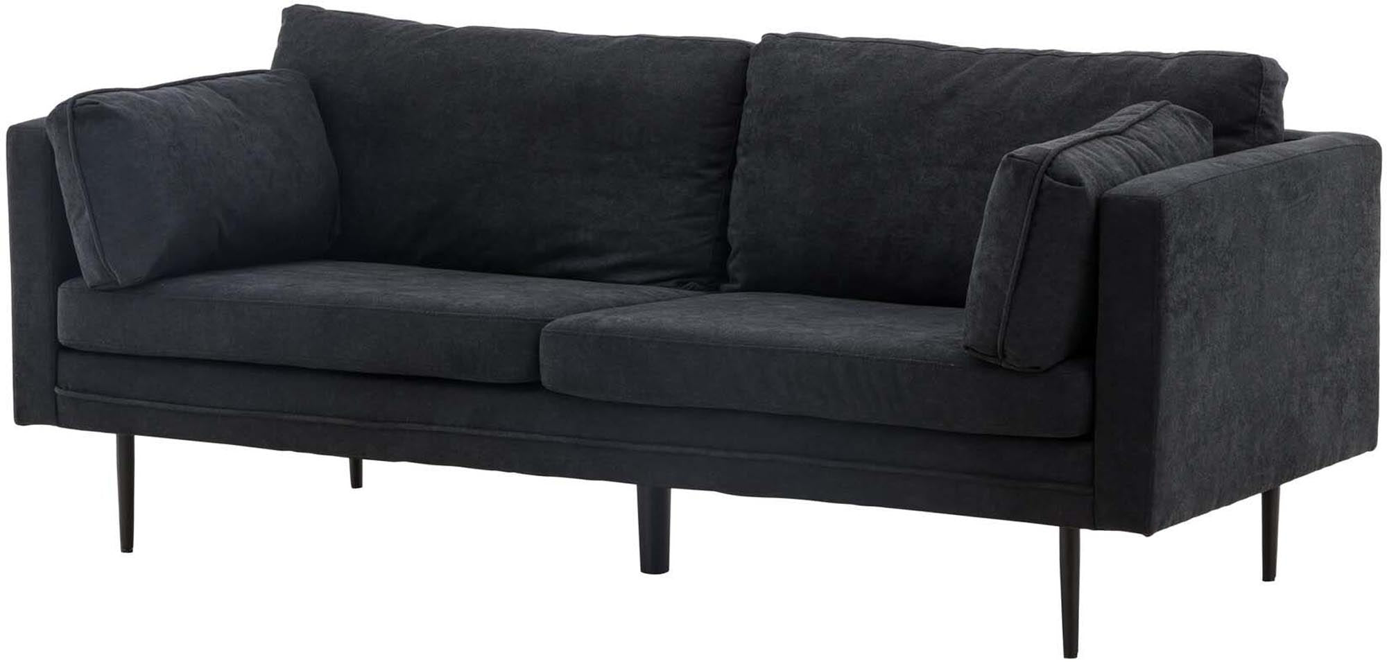 Boom Sofa in Schwarz/Schwarz präsentiert im Onlineshop von KAQTU Design AG. 3er Sofa ist von Venture Home