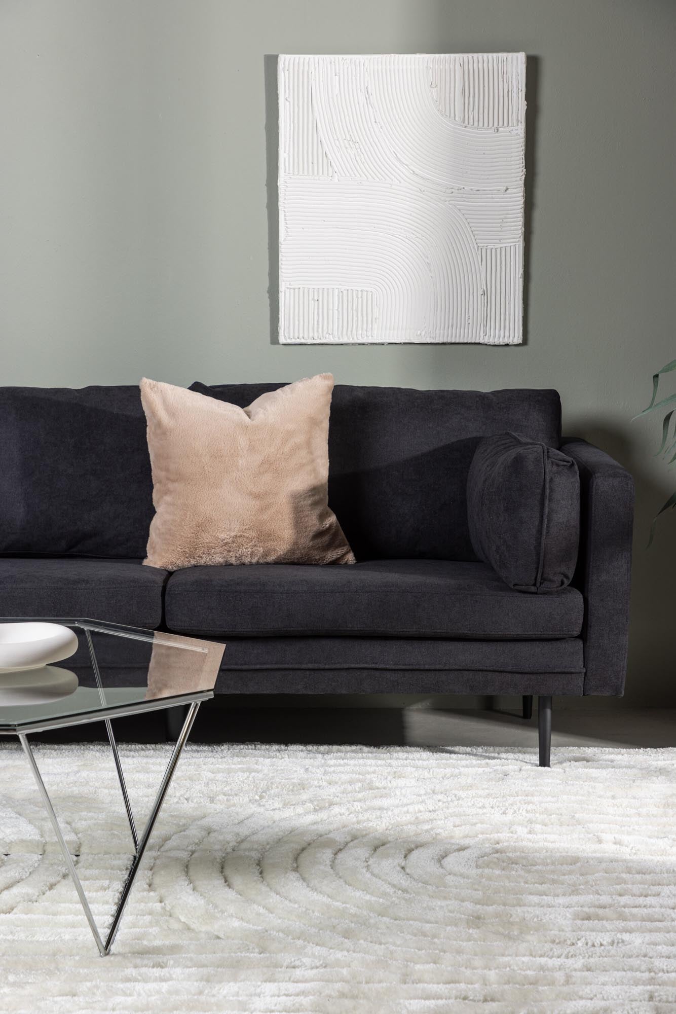 Boom Sofa in Schwarz/Schwarz präsentiert im Onlineshop von KAQTU Design AG. 3er Sofa ist von Venture Home