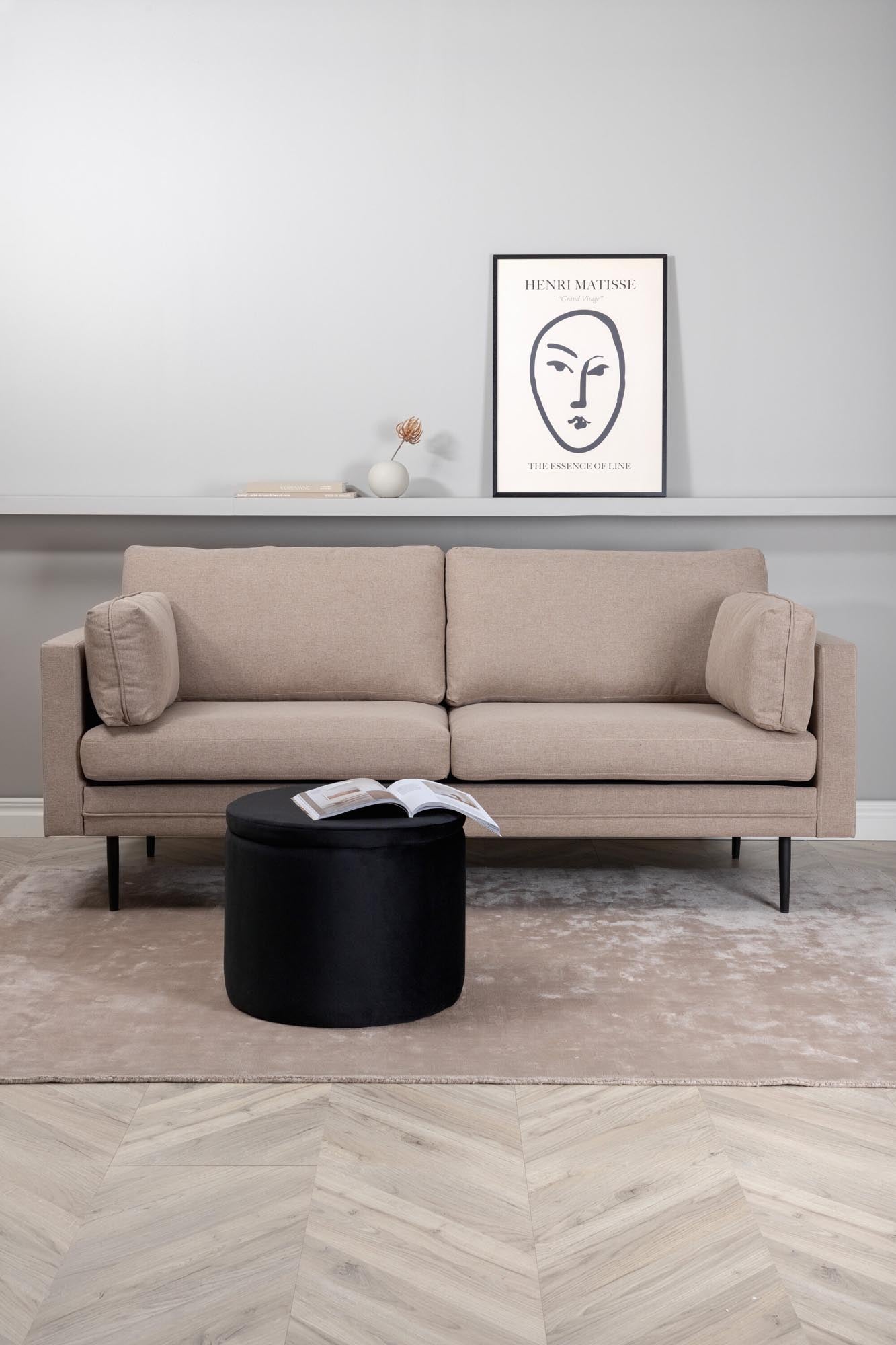 Boom Sofa in Braun/Schwarz präsentiert im Onlineshop von KAQTU Design AG. 3er Sofa ist von Venture Home