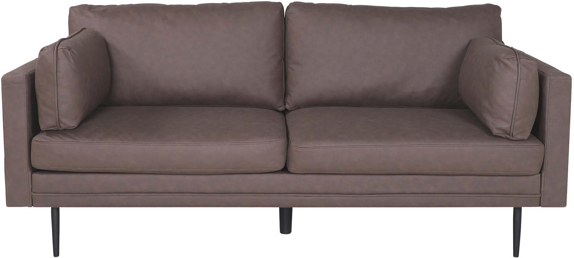 Boom Sofa in Braun/Schwarz präsentiert im Onlineshop von KAQTU Design AG. 3er Sofa ist von Venture Home