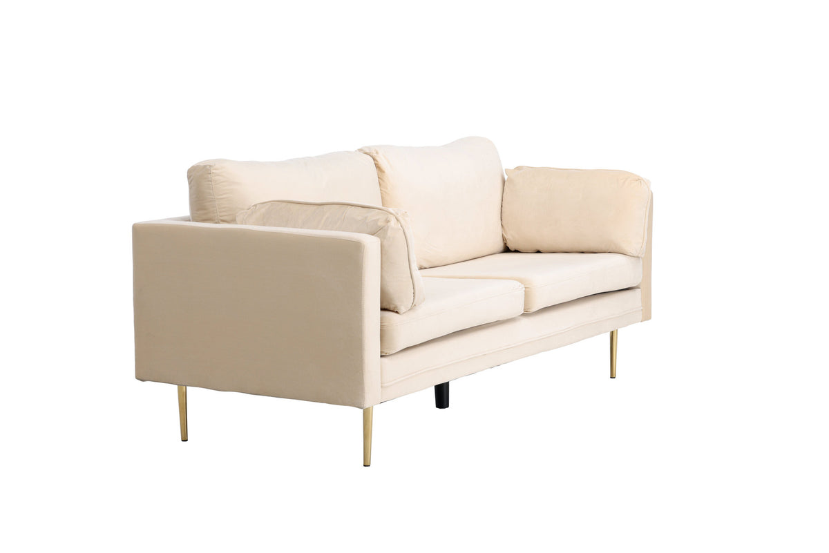 Boom Sofa in Creme präsentiert im Onlineshop von KAQTU Design AG. 3er Sofa ist von Venture Home