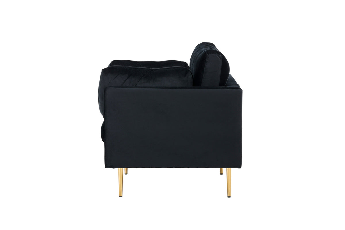 Boom Sessel in Schwarz präsentiert im Onlineshop von KAQTU Design AG. Sessel mit Armlehnen ist von Venture Home