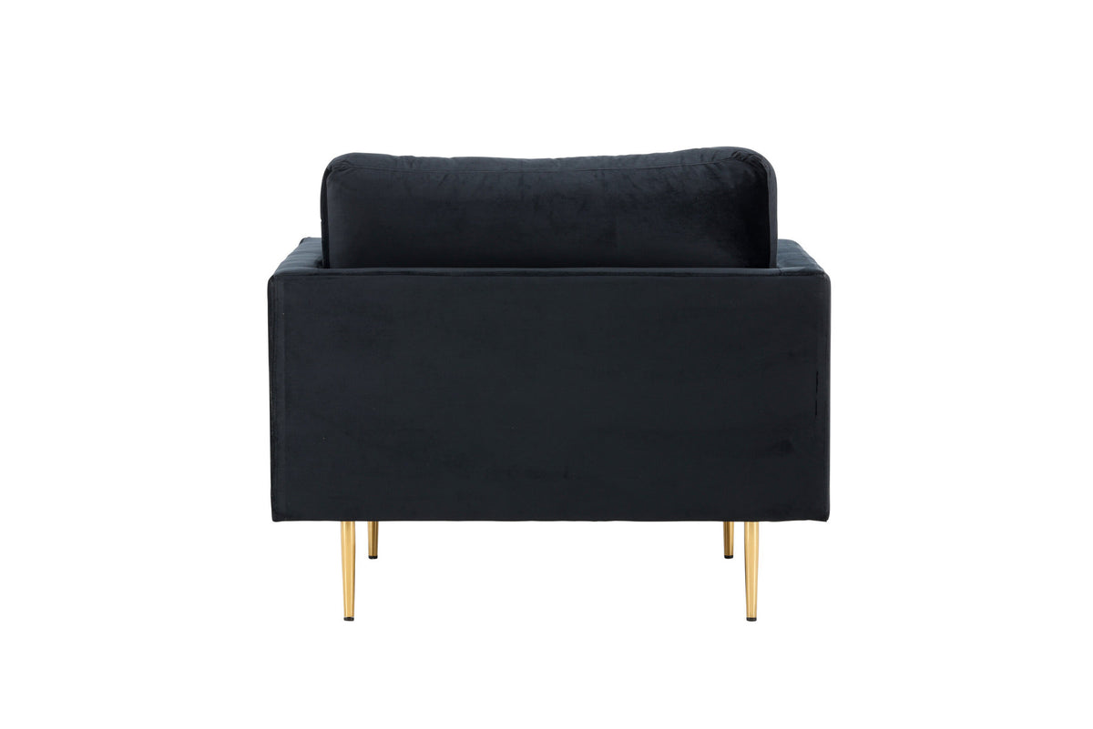 Boom Sessel in Schwarz präsentiert im Onlineshop von KAQTU Design AG. Sessel mit Armlehnen ist von Venture Home