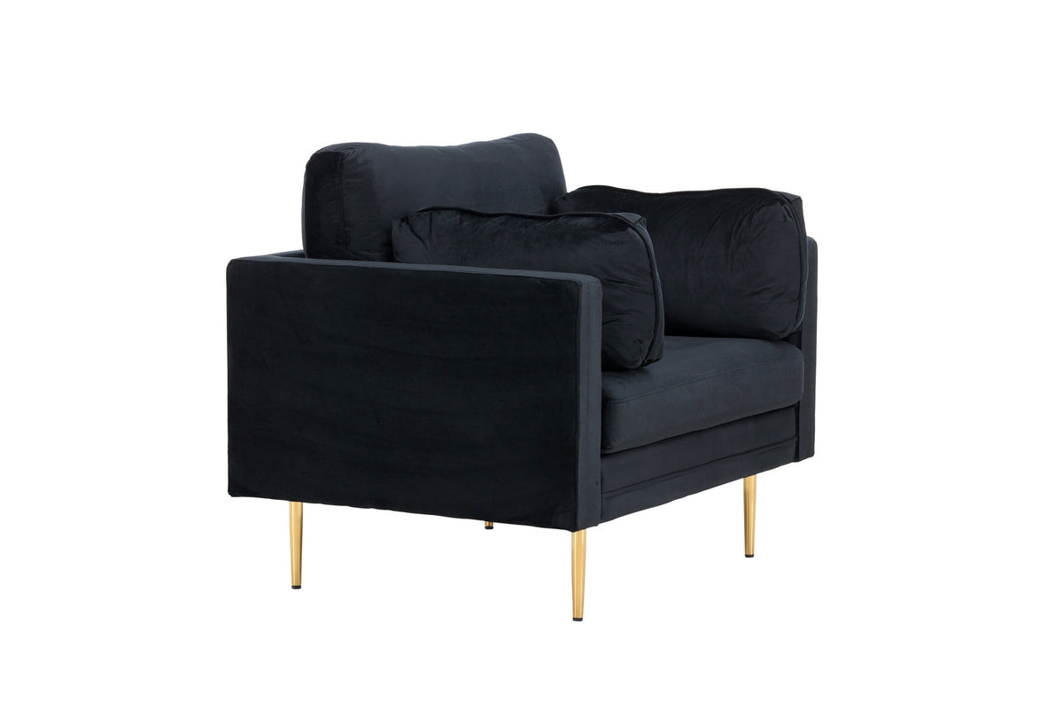 Boom Sessel in Schwarz präsentiert im Onlineshop von KAQTU Design AG. Sessel mit Armlehnen ist von Venture Home