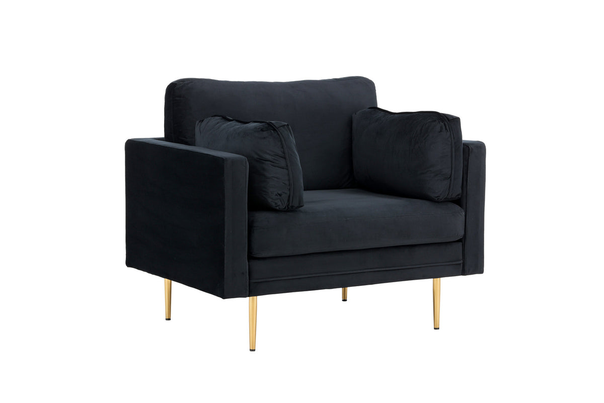 Boom Sessel in Schwarz präsentiert im Onlineshop von KAQTU Design AG. Sessel mit Armlehnen ist von Venture Home