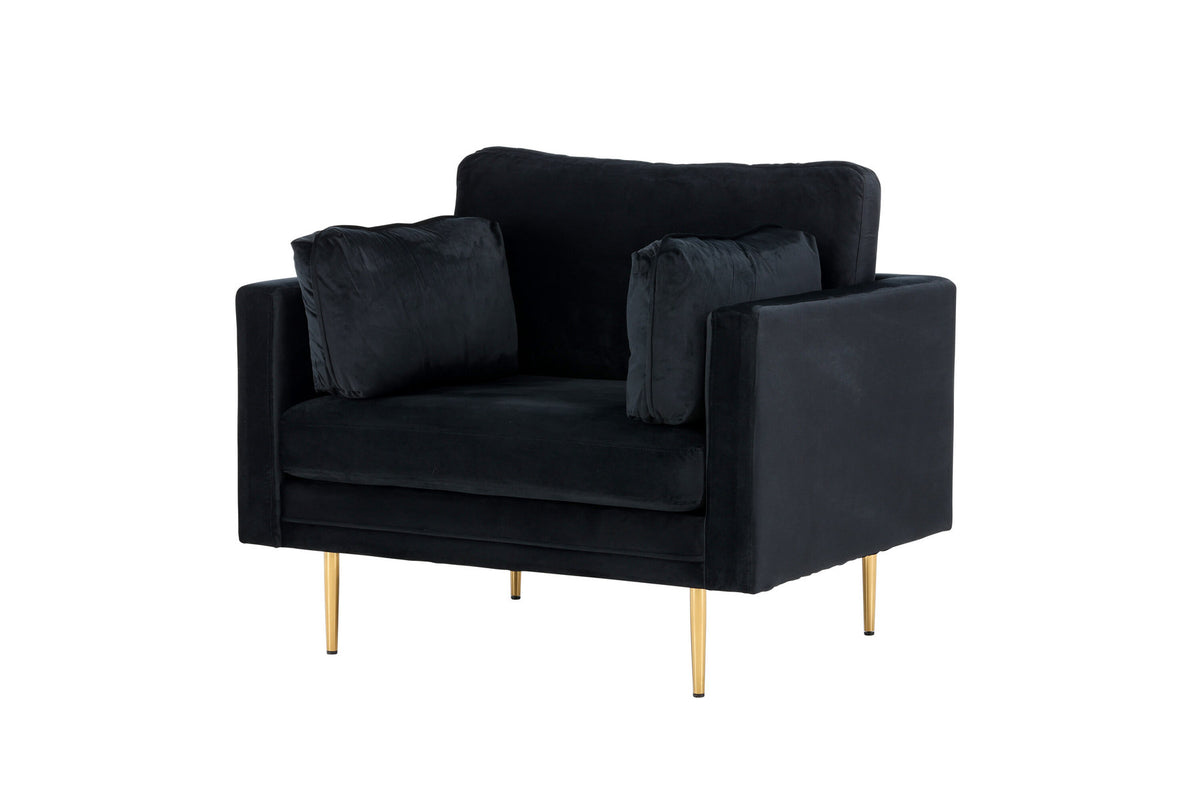Boom Sessel in Schwarz präsentiert im Onlineshop von KAQTU Design AG. Sessel mit Armlehnen ist von Venture Home