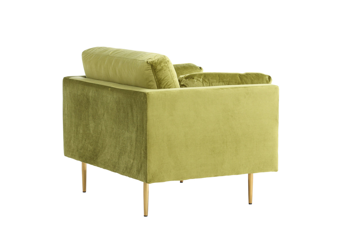 Boom Sessel in Grün präsentiert im Onlineshop von KAQTU Design AG. Sessel mit Armlehnen ist von Venture Home