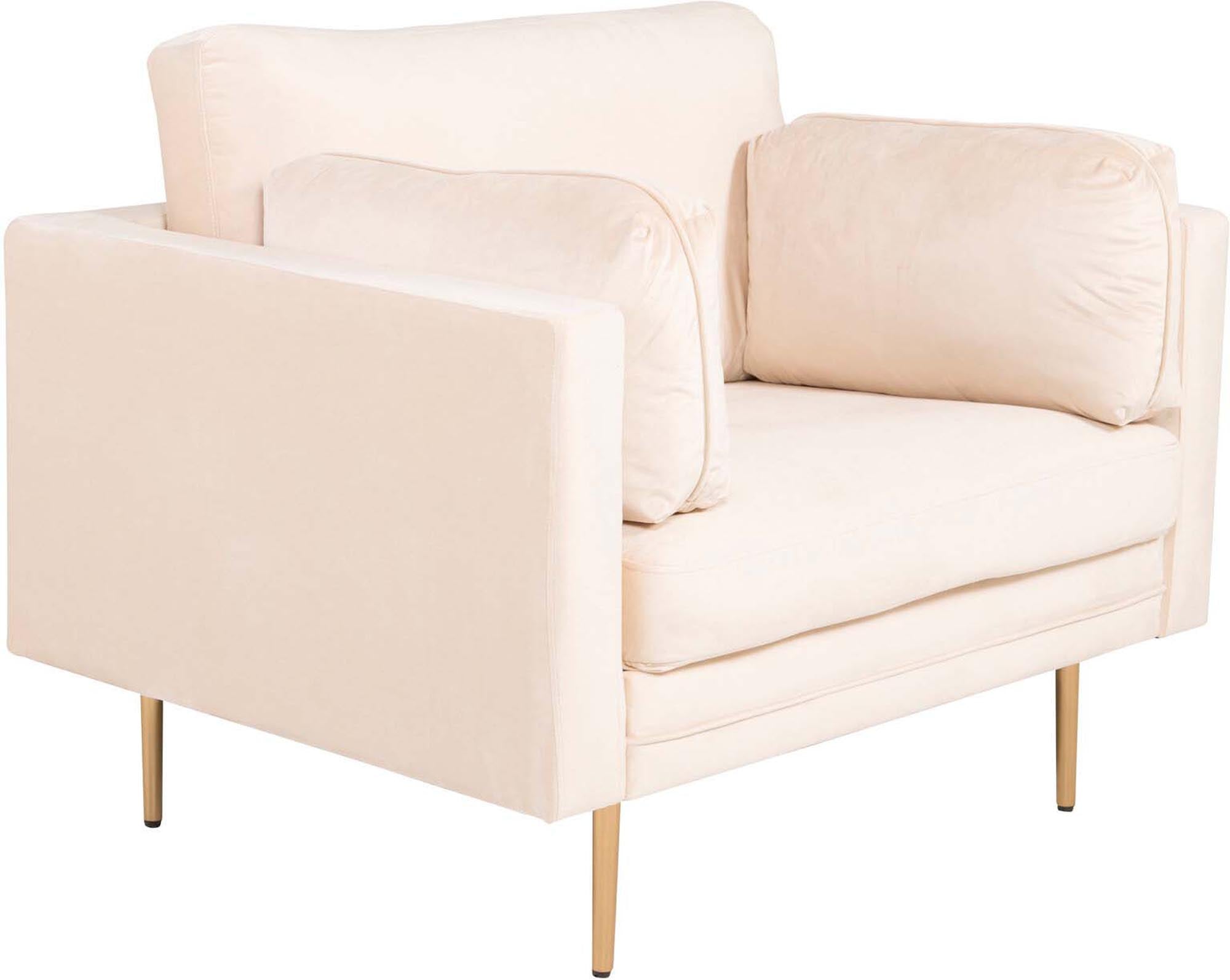 Entdecken Sie den Boom Sessel von Venture Home: Luxuriöser Samt, elegantes Design und vielseitige Gestaltungsmöglichkeiten für Ihr Zuhause.