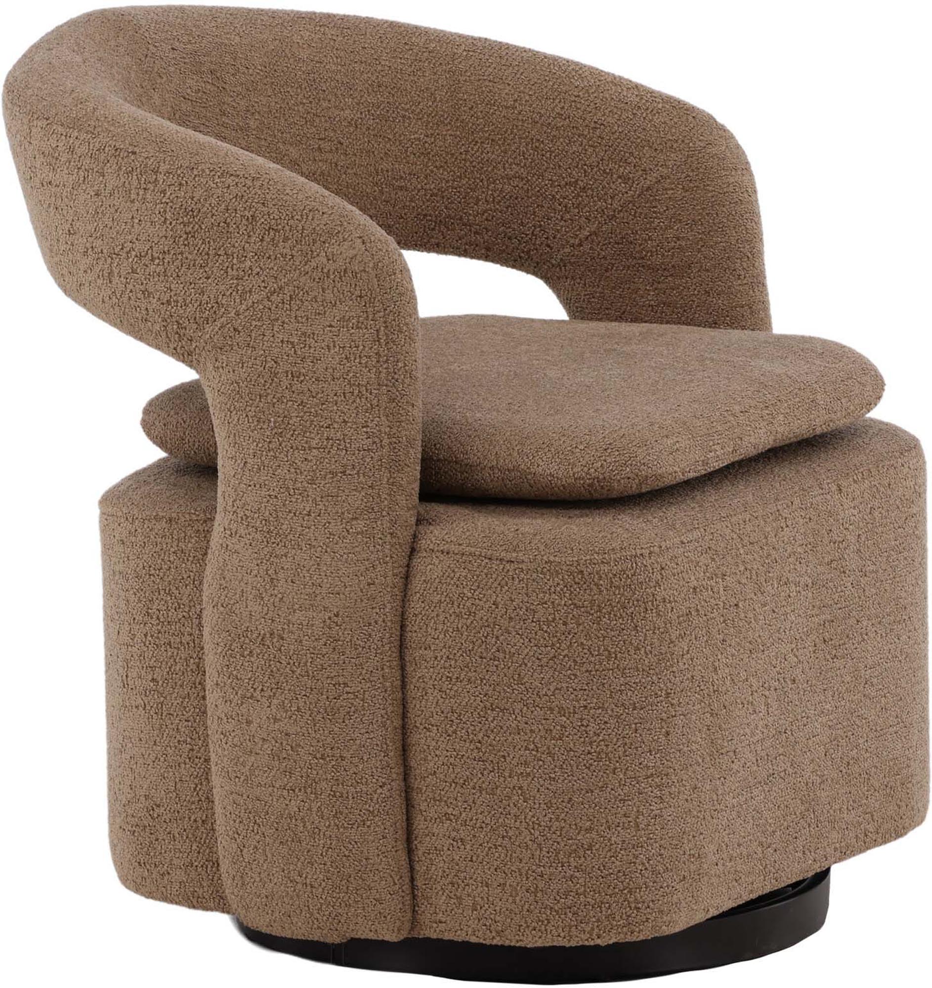 Laurel Sessel von Venture Home: Eleganz und Komfort vereint in hochwertigem Bouclé und stabilen Stahlbeinen. Ein stilvolles Highlight für Ihr Zuhause.