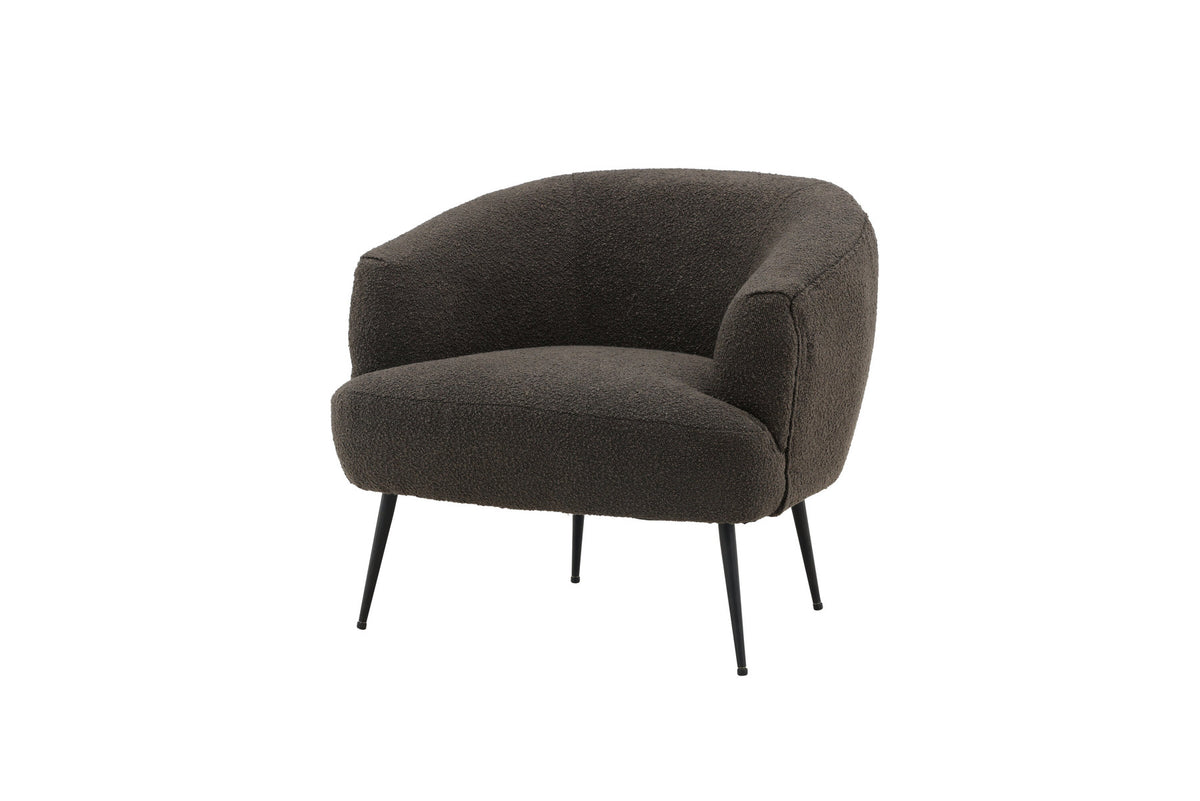 Derry Sessel in Dunkelgrau präsentiert im Onlineshop von KAQTU Design AG. Sessel mit Armlehnen ist von Venture Home