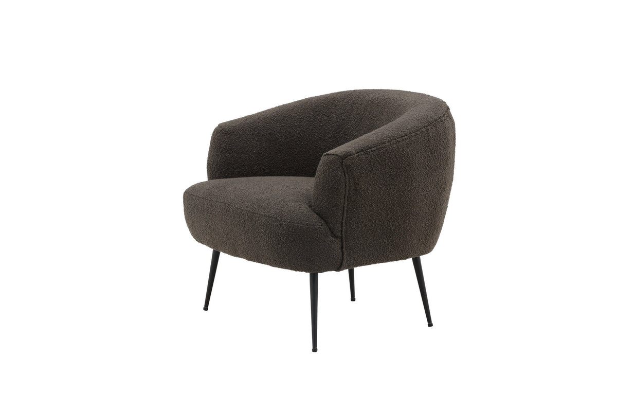 Derry Sessel in Dunkelgrau präsentiert im Onlineshop von KAQTU Design AG. Sessel mit Armlehnen ist von Venture Home