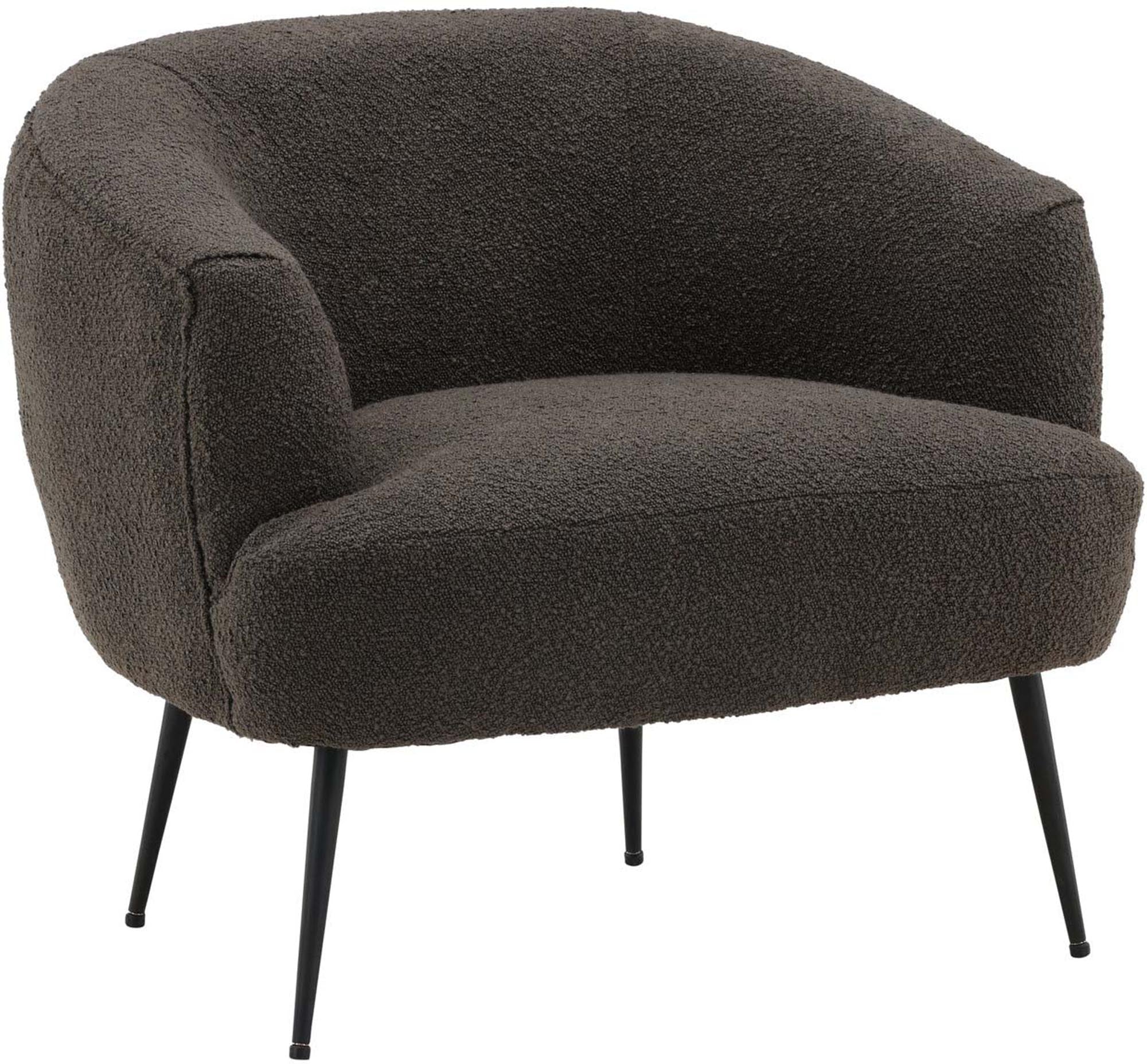 Der Derry Sessel von Venture Home besticht durch sein stilvolles Dunkelgrau und hochwertigen Boulée-Stoff. Perfekt für jeden Raum!