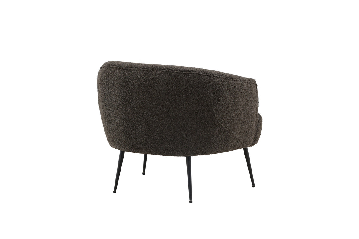 Derry Sessel in Dunkelgrau präsentiert im Onlineshop von KAQTU Design AG. Sessel mit Armlehnen ist von Venture Home