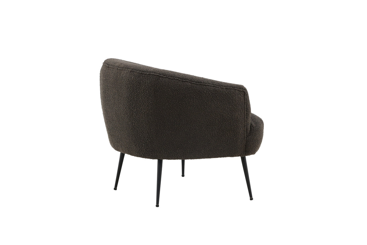 Derry Sessel in Dunkelgrau präsentiert im Onlineshop von KAQTU Design AG. Sessel mit Armlehnen ist von Venture Home