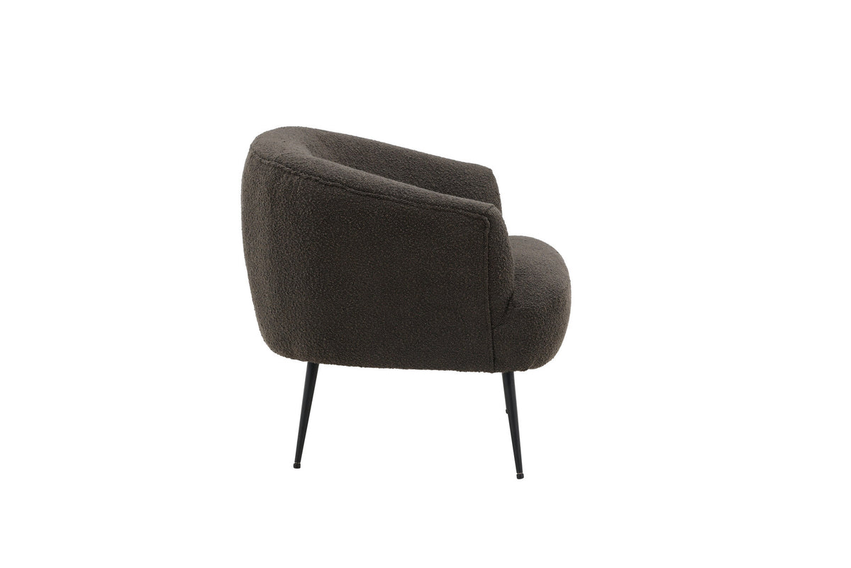 Derry Sessel in Dunkelgrau präsentiert im Onlineshop von KAQTU Design AG. Sessel mit Armlehnen ist von Venture Home