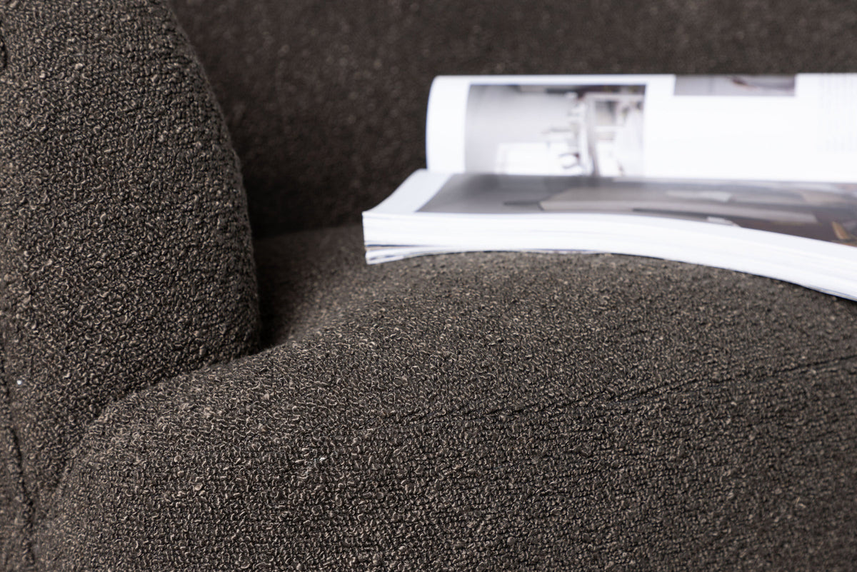 Derry Sessel in Dunkelgrau präsentiert im Onlineshop von KAQTU Design AG. Sessel mit Armlehnen ist von Venture Home