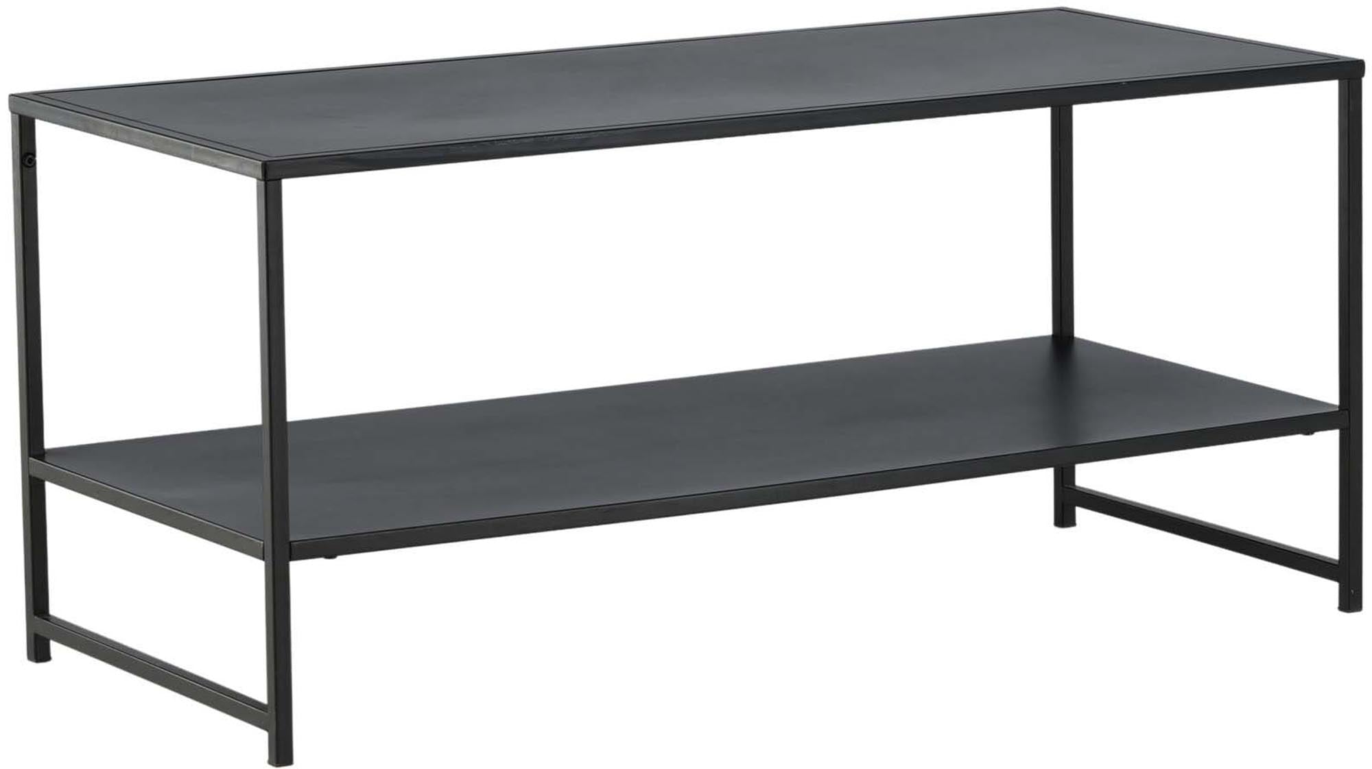 Staal Coffee Tisch von Venture Home: Moderner, eleganter Beistelltisch aus pulverbeschichtetem Stahl mit praktischen Reliefoberflächen.