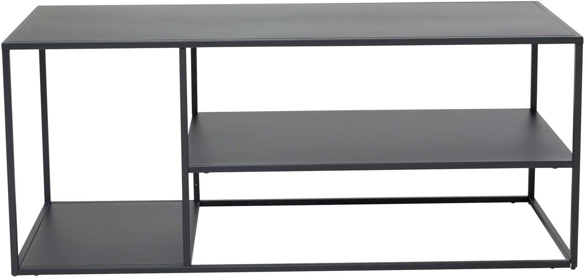 Entdecken Sie den Staal Coffee Tisch von Venture Home: elegantes, industrielles Design aus pulverbeschichtetem Stahl, ideal für Ihr modernes Zuhause.