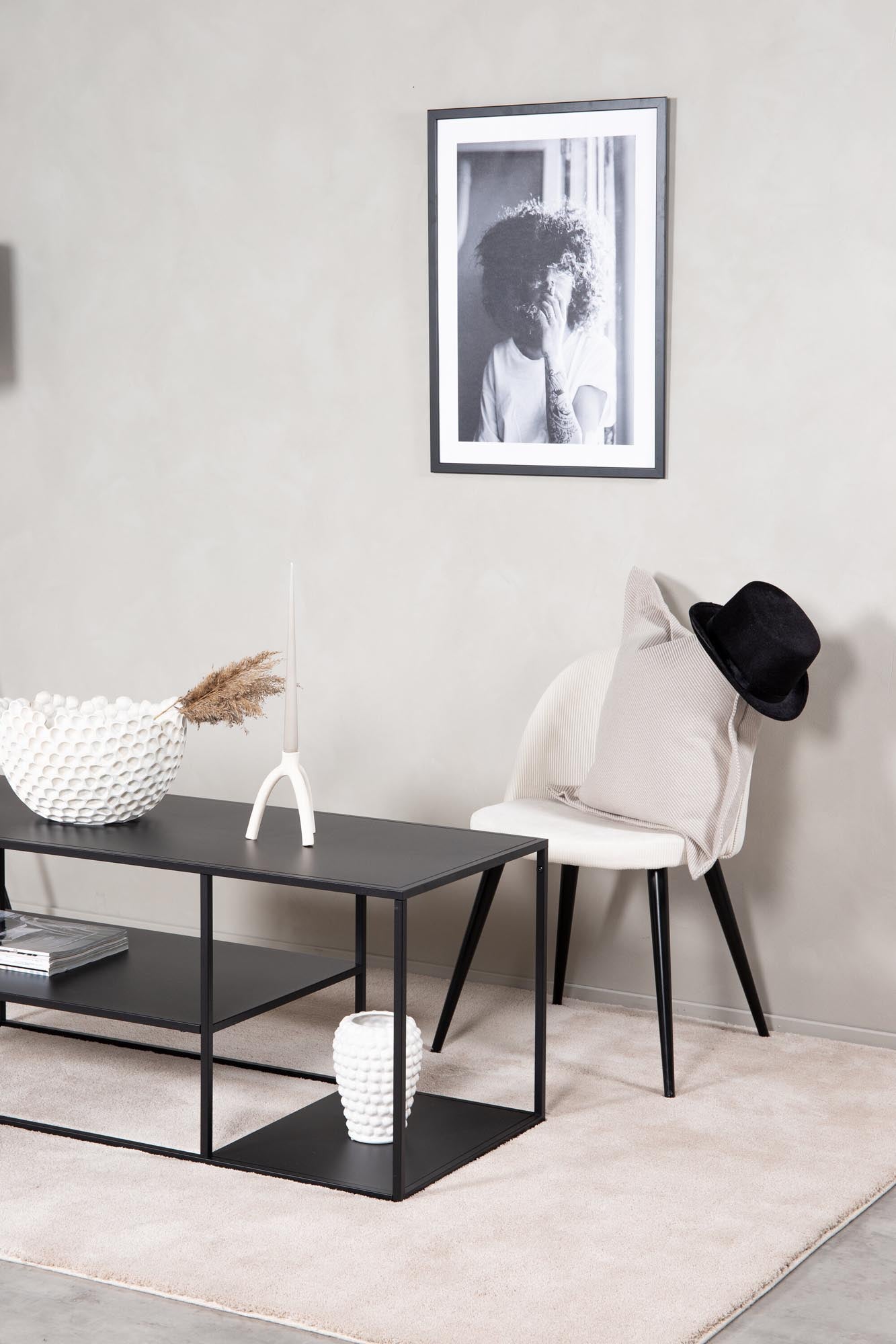 Moderner Staal Coffee Tisch aus pulverbeschichtetem Stahl, ideal als Couchtisch oder Beistelltisch. Elegantes Design.