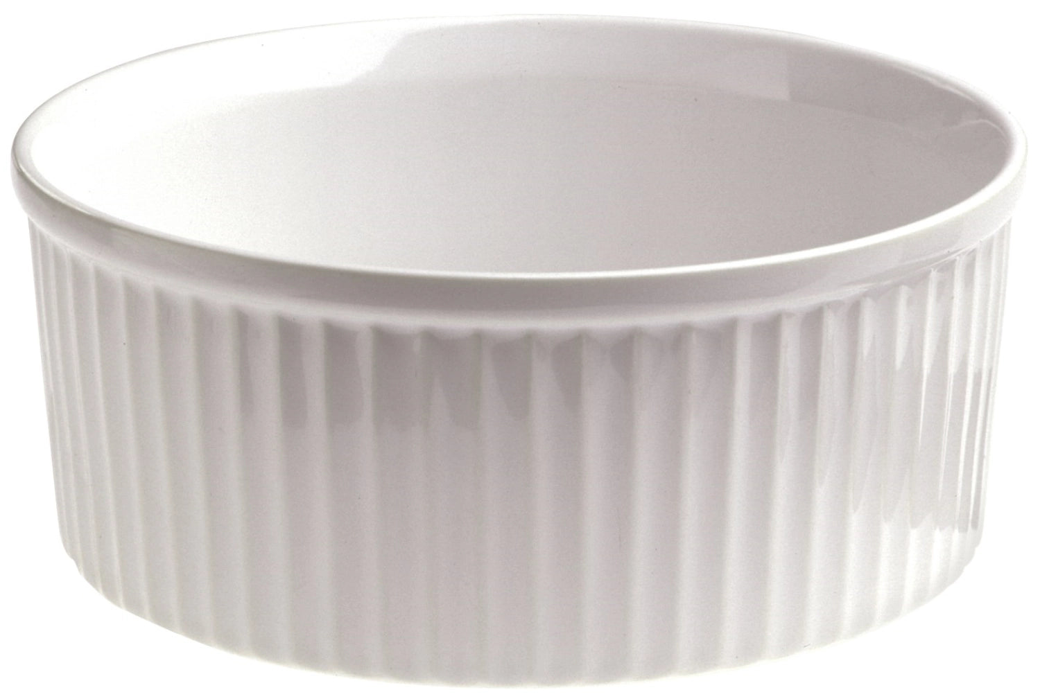 Souffléform, Ø 11,8 cm H: 5,4 cm, bianco