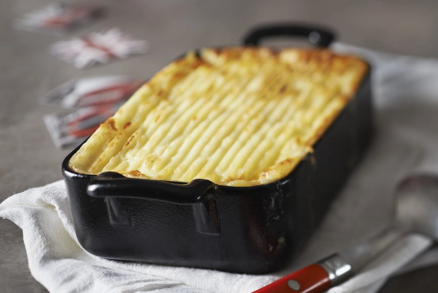 Plat de cuisson rectarial, 19 cm, look en fonte