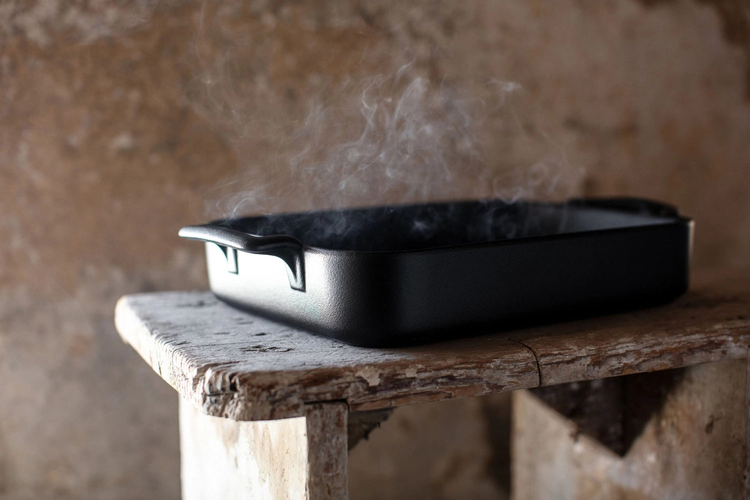 Forme de vente au détail rectangulaire, 30 cm, look en fonte