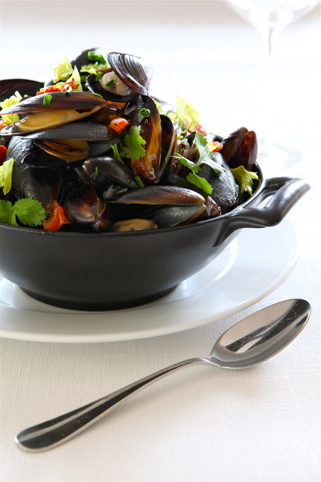 Revol Wok 1l: Robuste Gusseisen-Optik für innovative Gerichte.