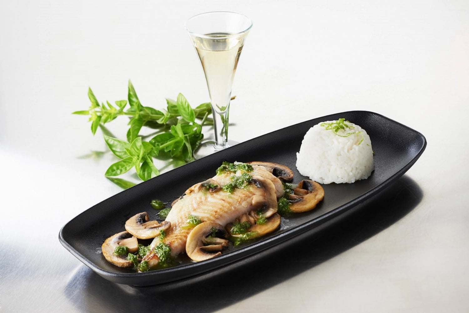 Club plate, 36x15 cm, cast iron look